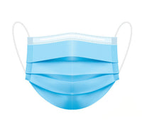 Disposable level 1 face mask, 3 ply medical face mask 
