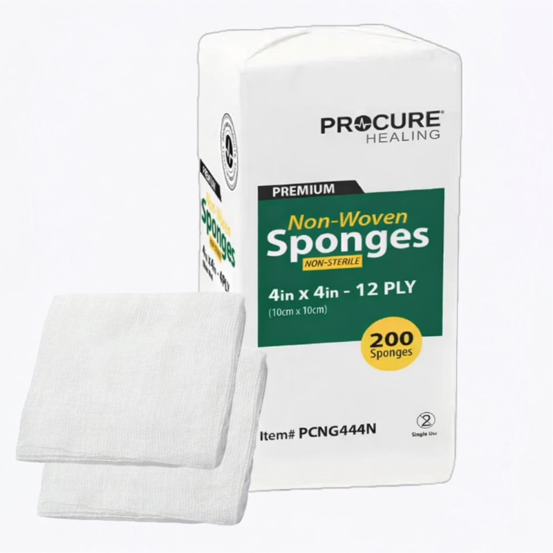 Healing Premium Non-Woven Sponges 2000 PCS – 4" x 4", 12-Ply