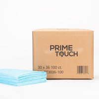 Prime Touch Heavy Absorbency Underpads, 30" x 36", Case of 100